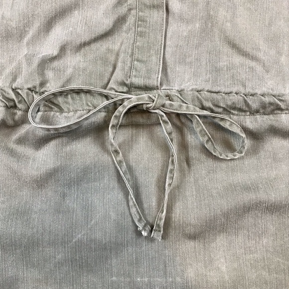 Old Navy Women’s Chambray Tencel Waist Define Oyster Bay Shirt Dress Size Small - Picture 3 of 9